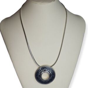 Silver Celtic Medalian Pendant Necklace